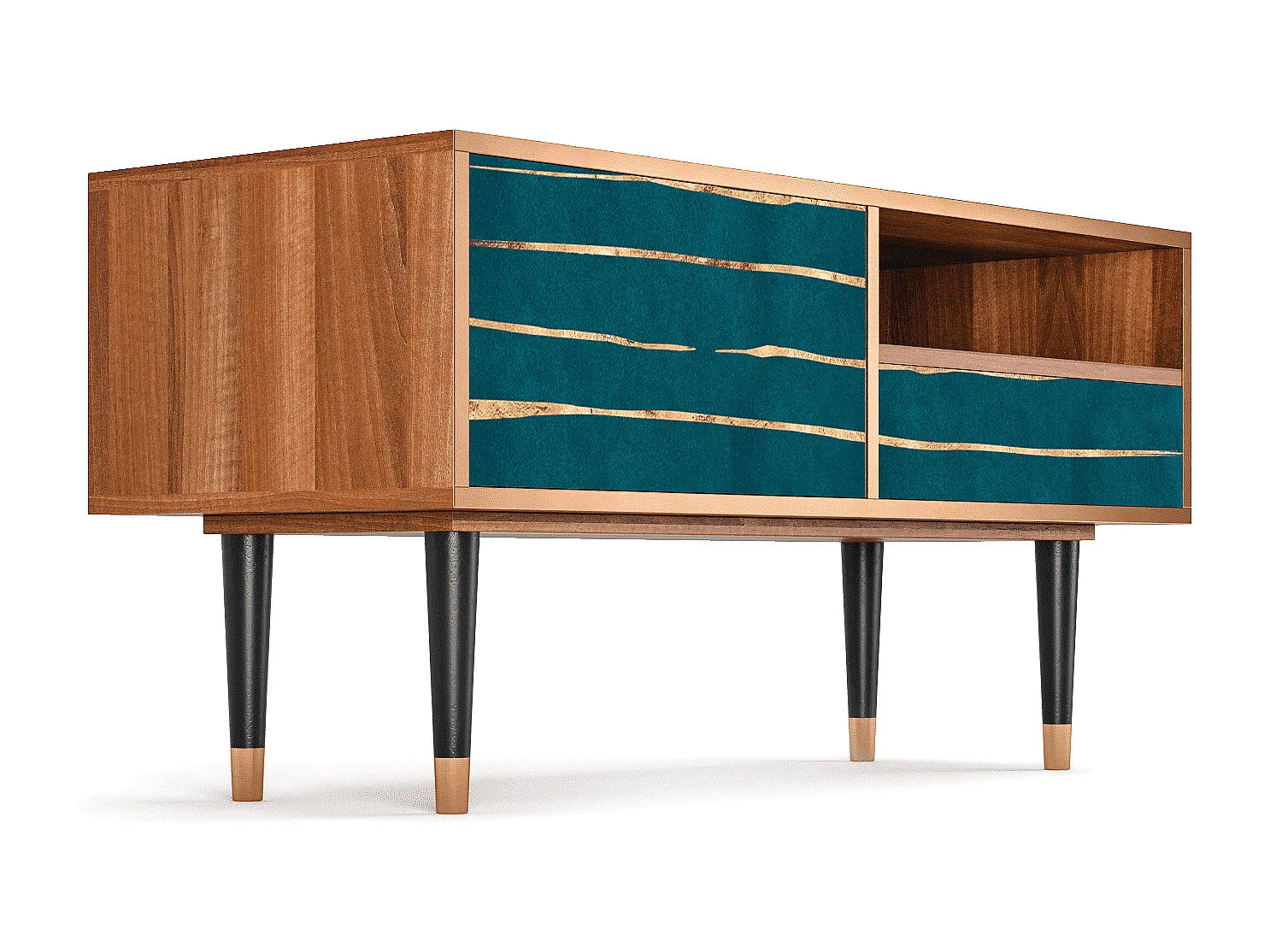 Mobile TV - 115х59х48 cm - T3 - Ocean Drive, Noce