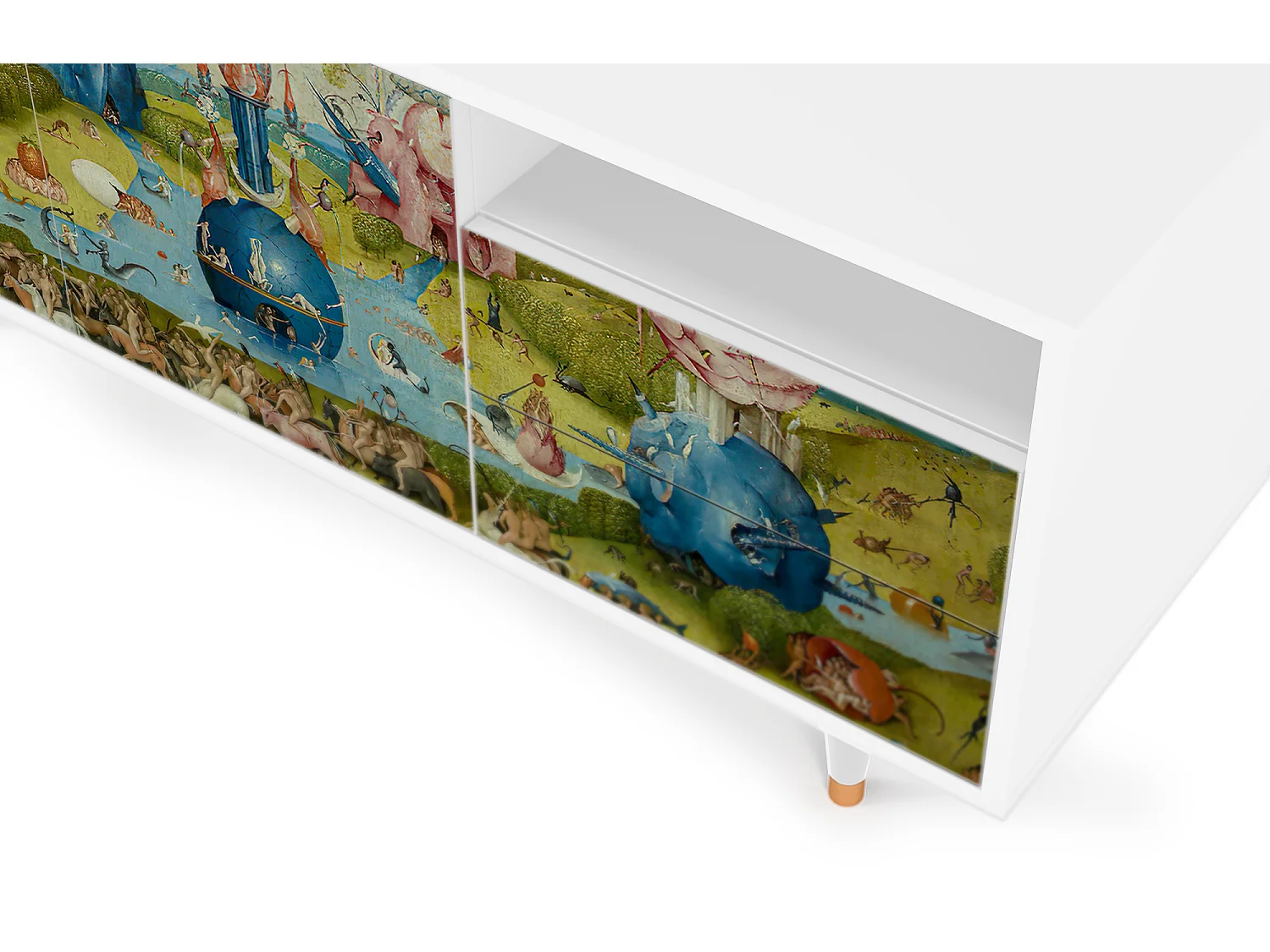 Meuble TV - 125х56х41 cm - T7 - The Garden 2 by Bosch, Blanc