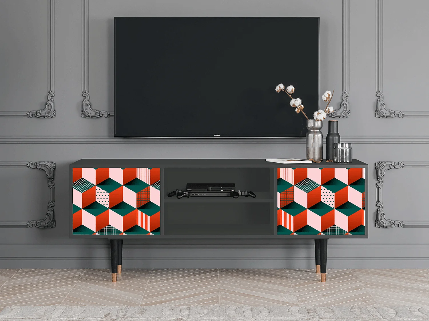 Meuble TV - 170х69х48 cm - T2 - Pepsi-Cola, Anthracite