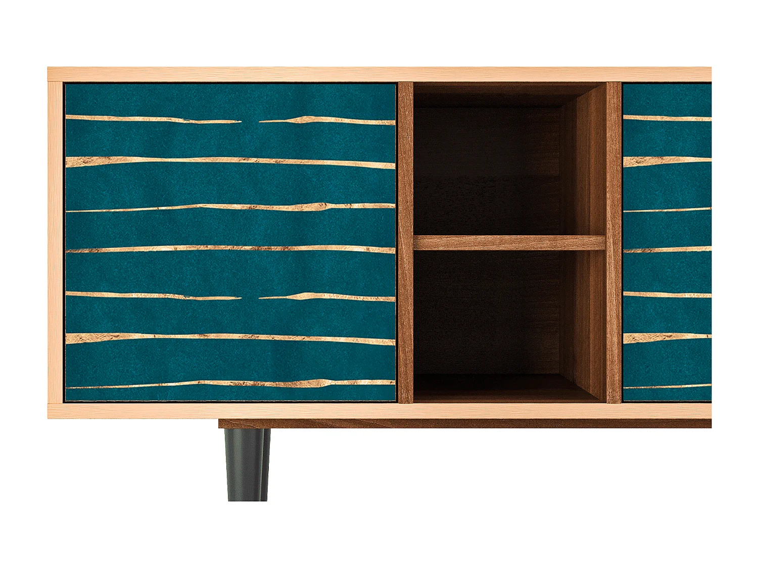 Meuble TV - 150х69х41 cm - T5 - Ocean Drive, Noyer