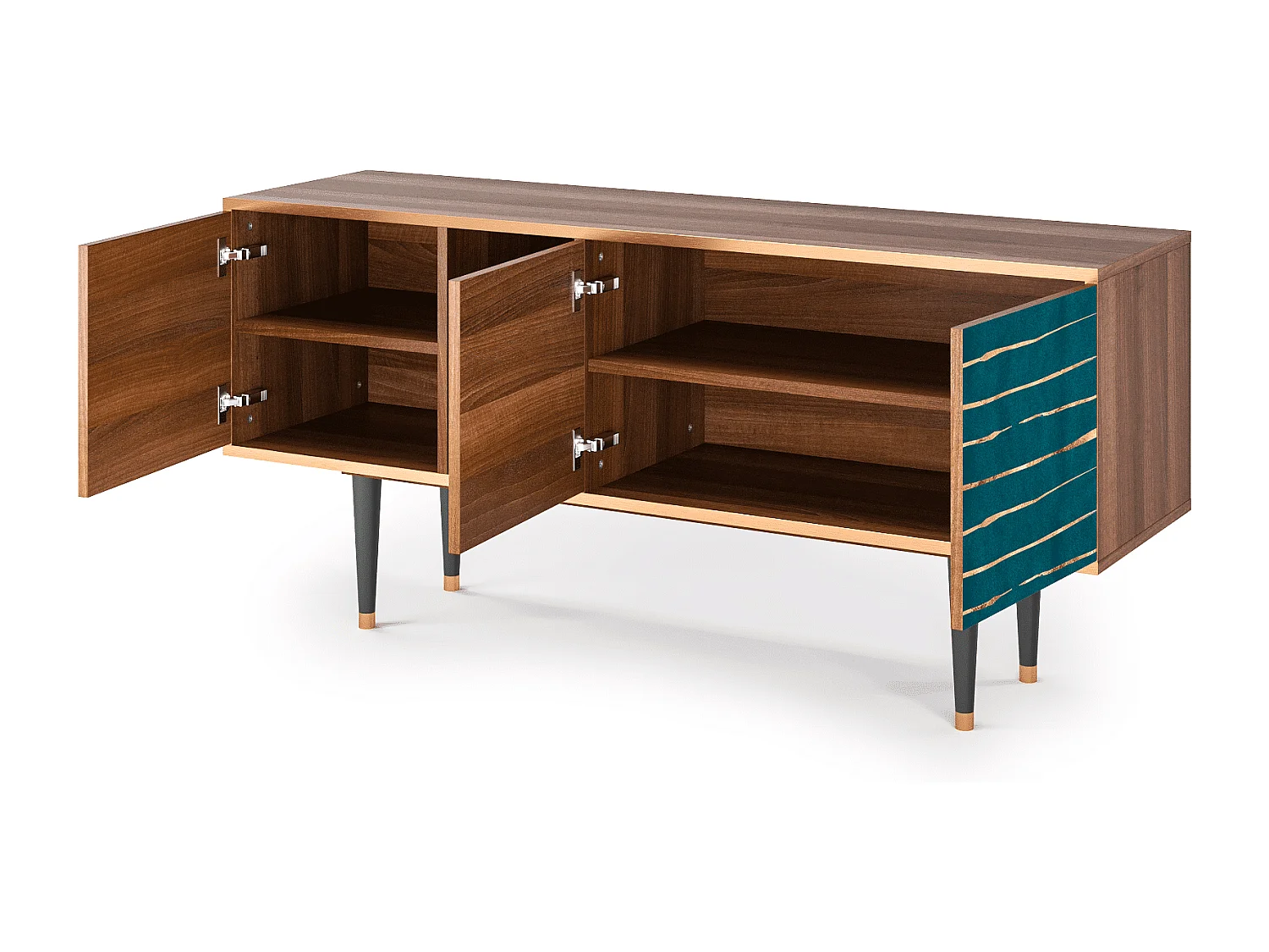 Szafka RTV - 150х69х41 cm - T5 - Ocean Drive, Orzech