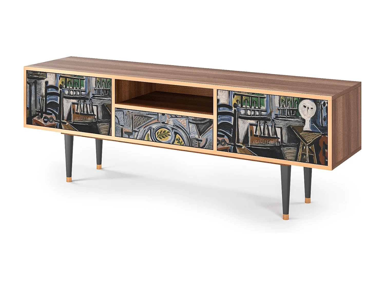 Mobile TV - 170х59х41 cm - T6 - The Studio , Noce