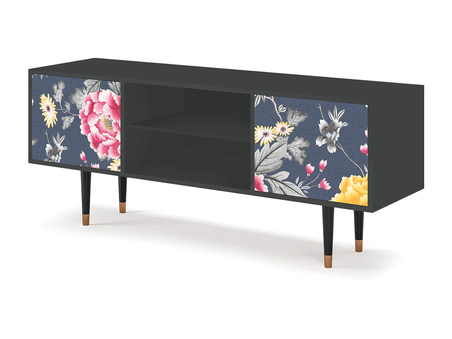 Meuble TV - 170х69х48 cm - T2 - Dark Flower Bed, Anthracite