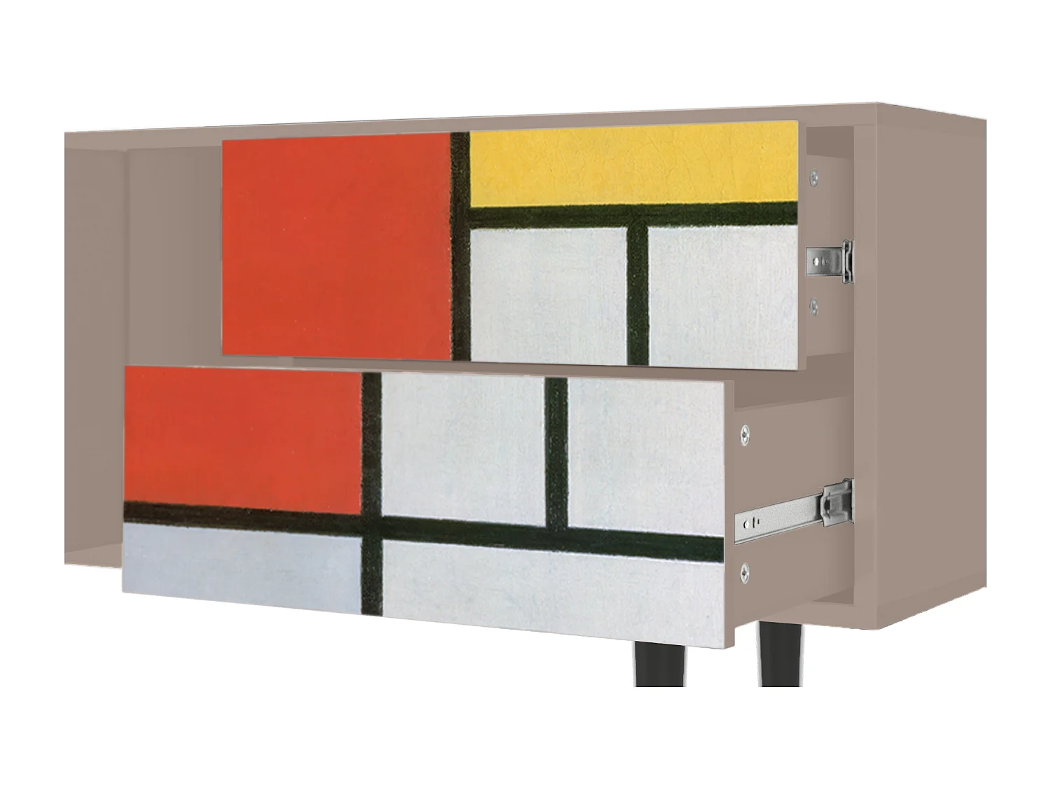 Meuble TV - 170х69х48 cm - T1 - Composition, Latte