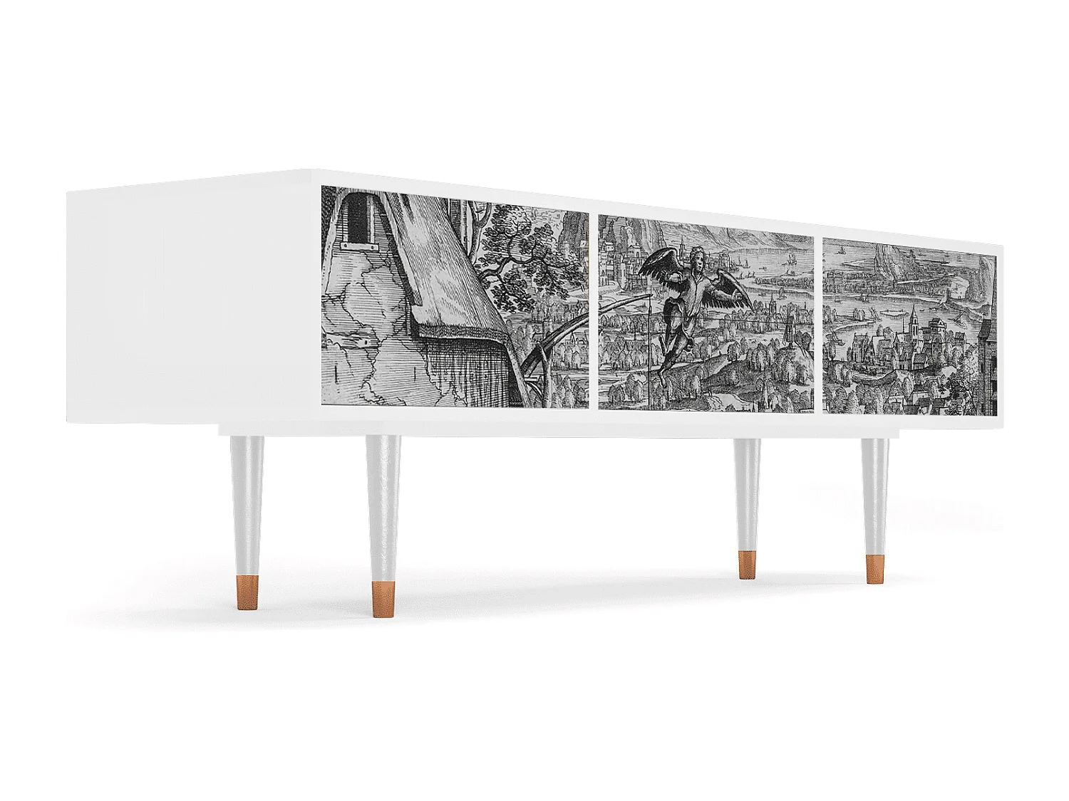 Meuble TV - 170х59х48 cm - T4 - Departure, Blanc