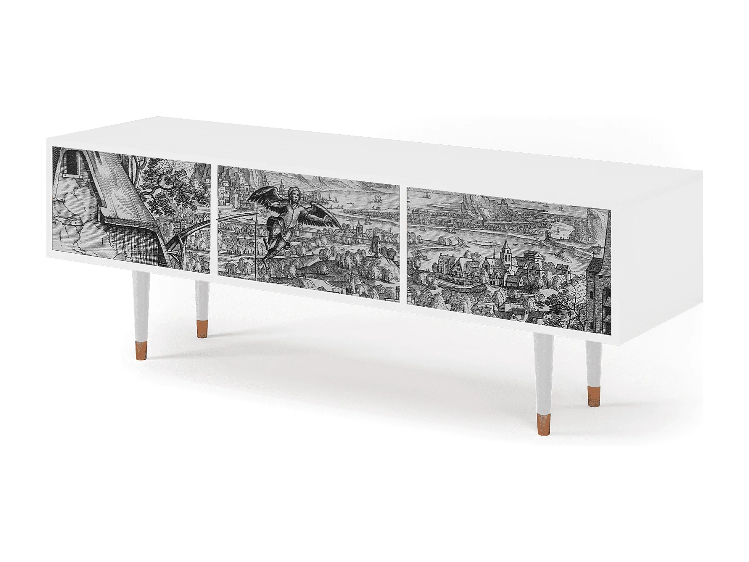 Mobile TV - 170х59х48 cm - T4 - Departure, Bianco