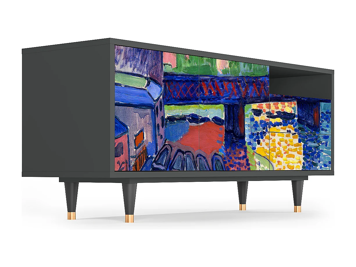 Mobile TV - 125х56х41 cm - T7 - Charing Cross Bridge, Antracite