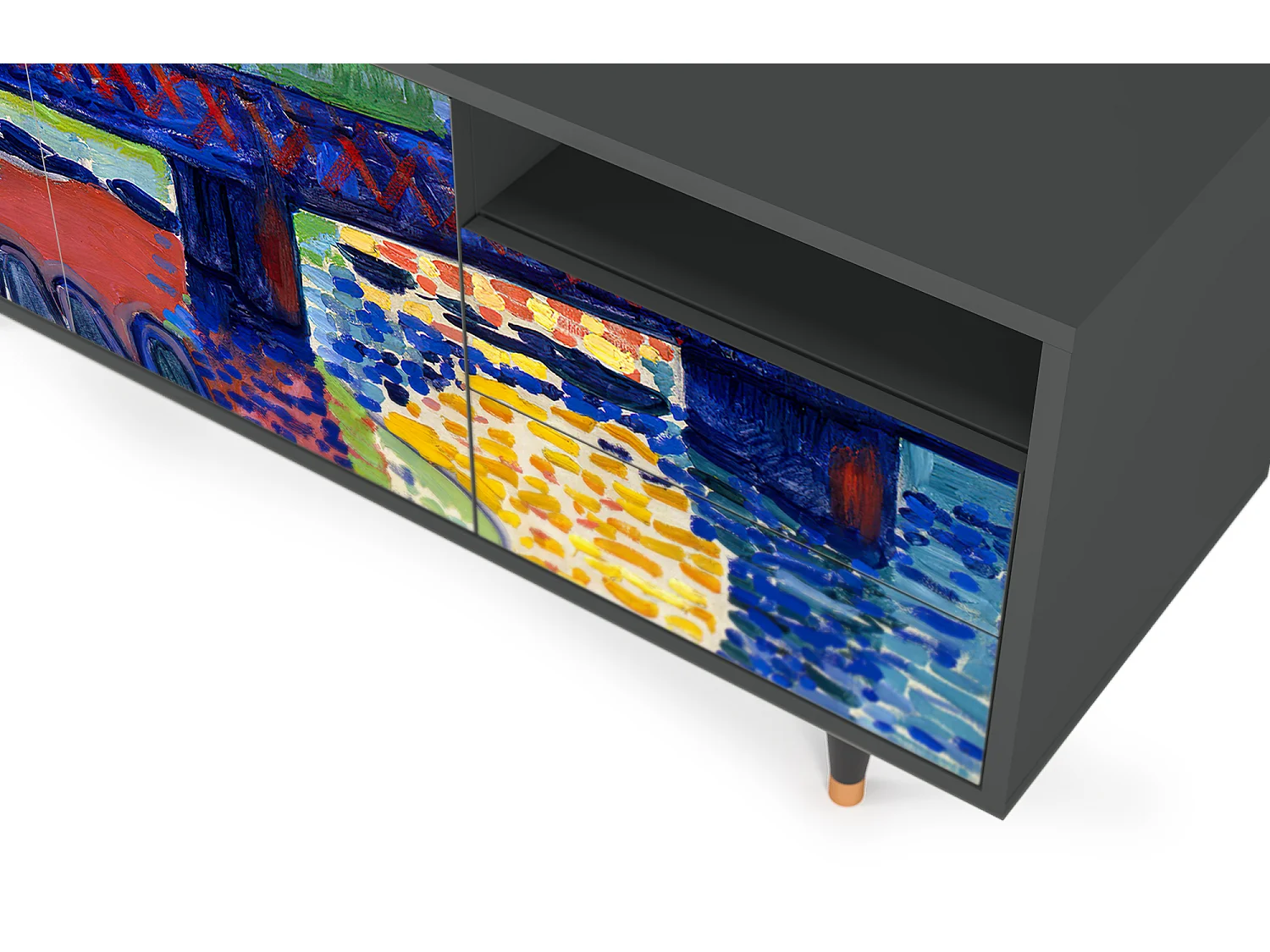 Mobile TV - 125х56х41 cm - T7 - Charing Cross Bridge, Antracite