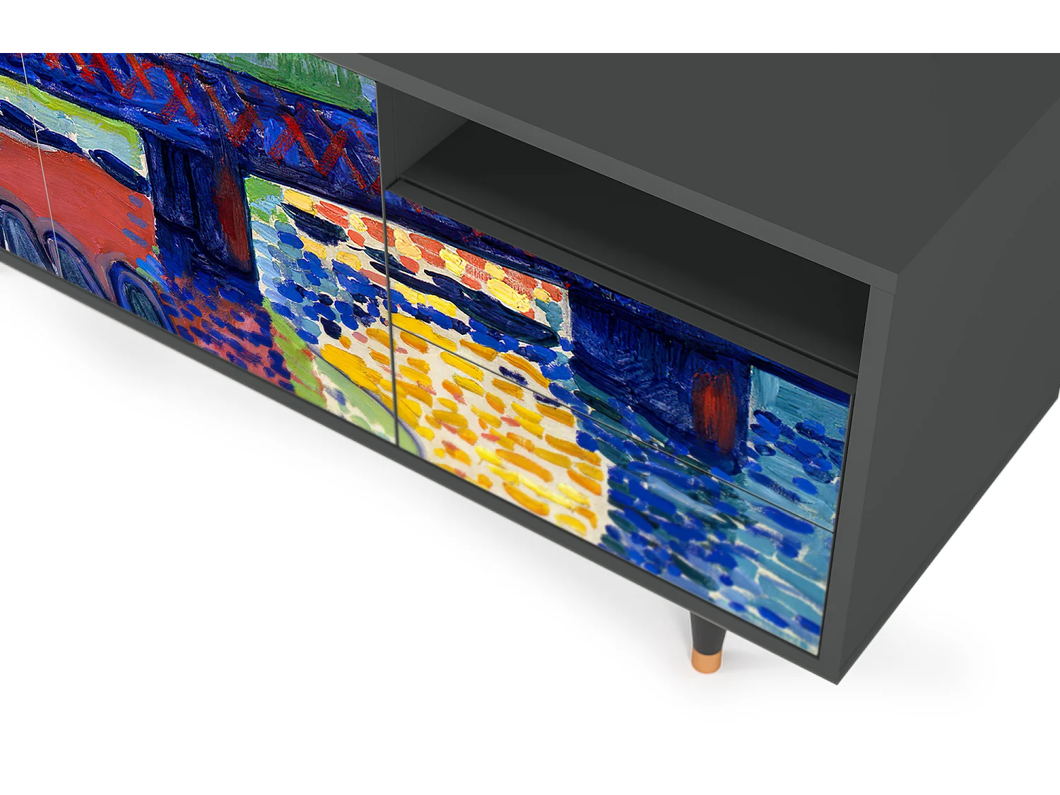 TV-Möbel - 125х56х41 cm - T7 - Charing Cross Bridge, Anthrazit