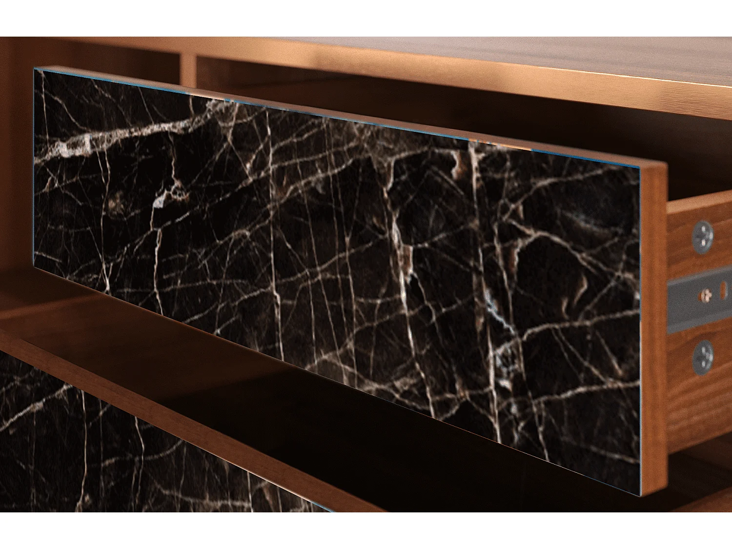 TV-meubel - 170х59х48 cm - T4 - Night Abyss, Walnoot