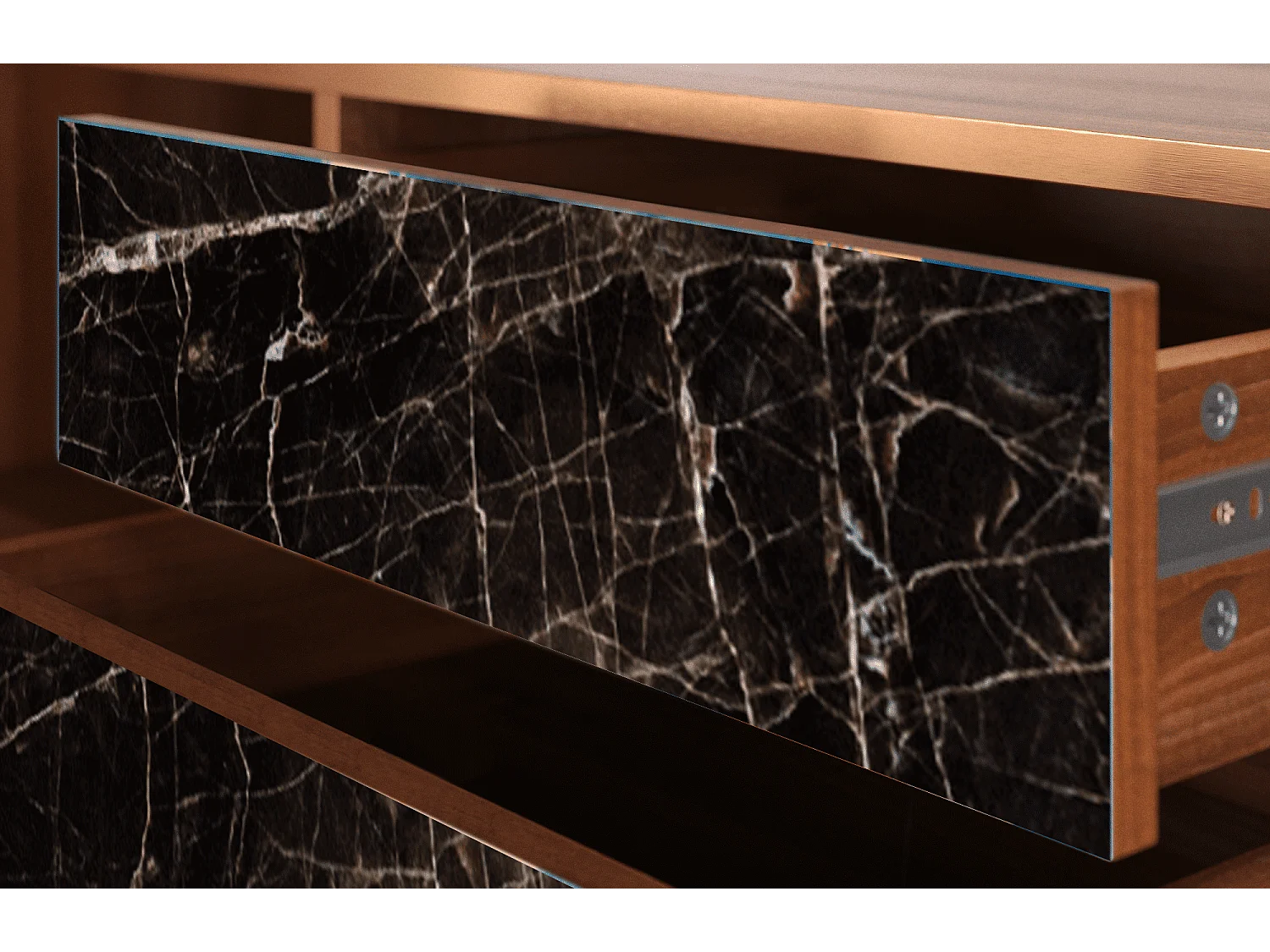 Mobile TV - 170х59х48 cm - T4 - Night Abyss, Noce