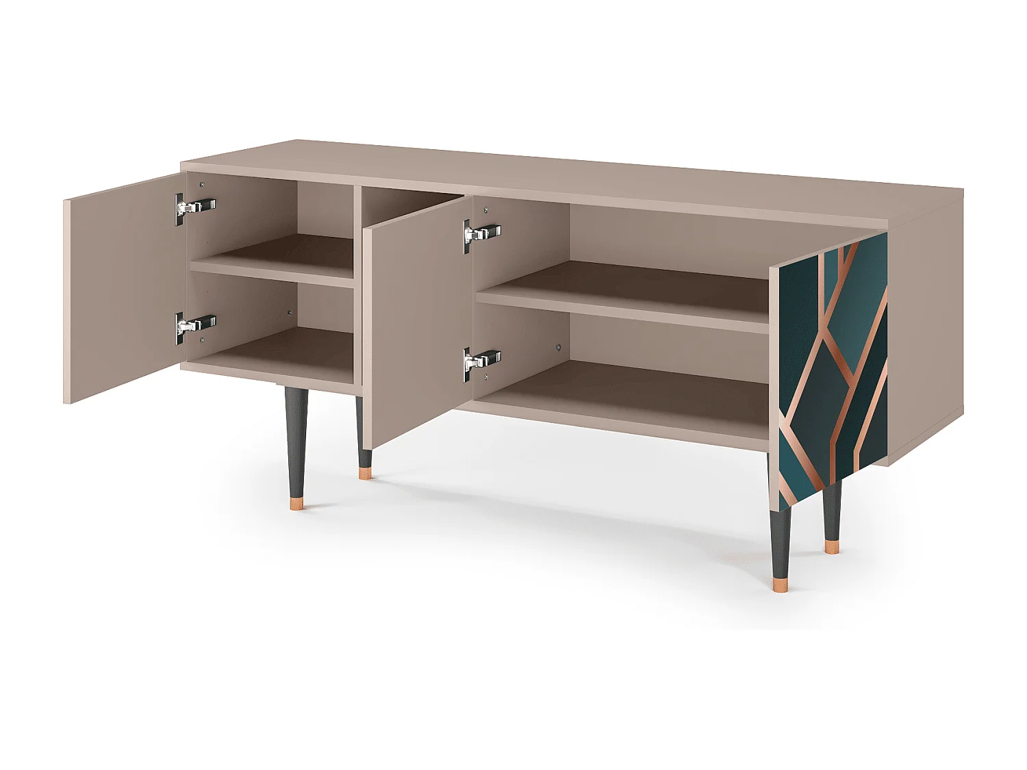 TV-meubel - 150х69х41 cm - T5 - Bronze Crossroad, Latte