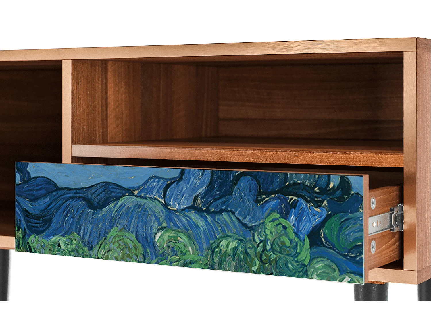 Mobile TV - 115х59х48 cm - T3 - The Oil Trees, Noce