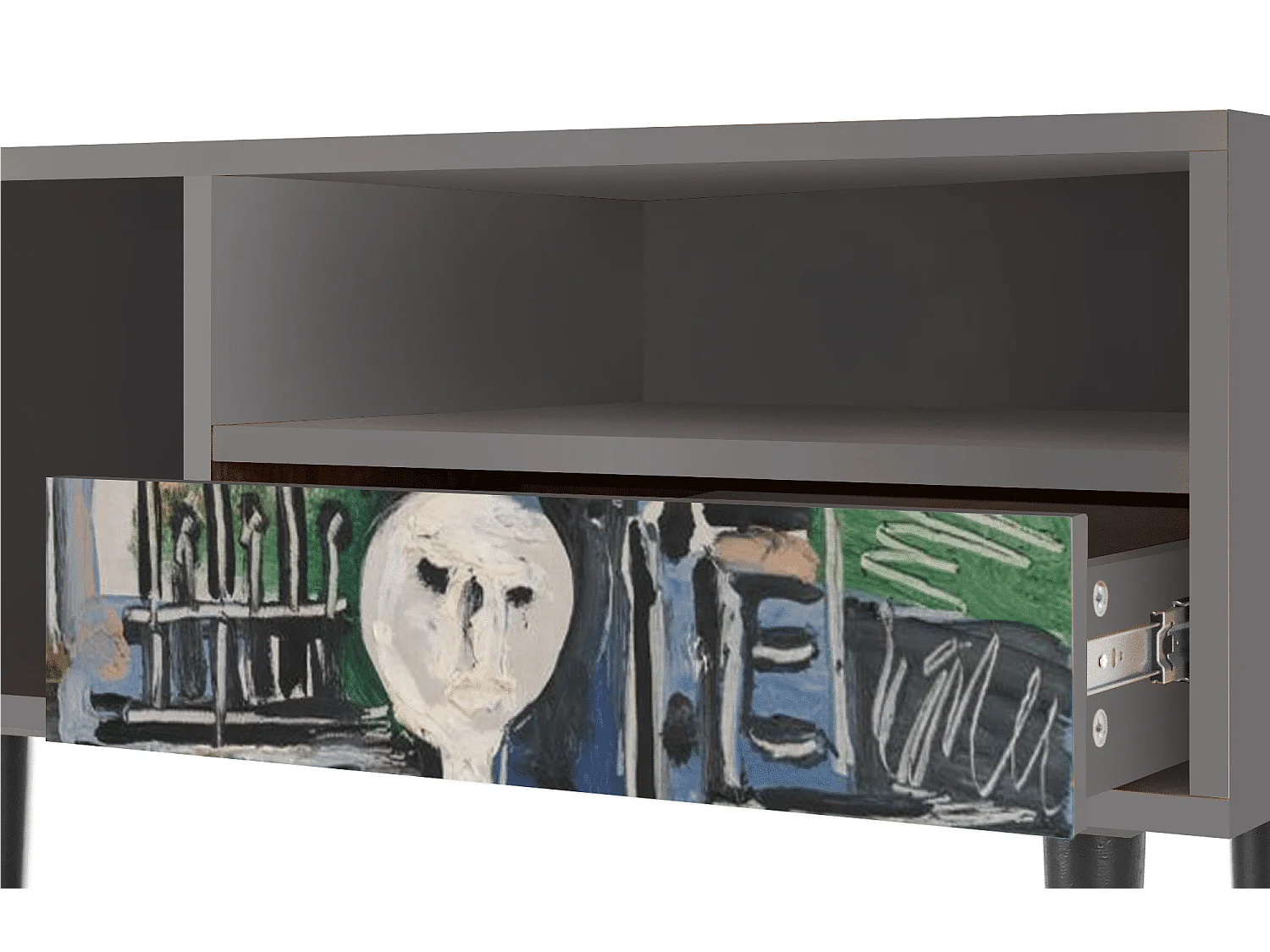 TV-meubel - 115х59х48 cm - T3 - The Studio , Grijs