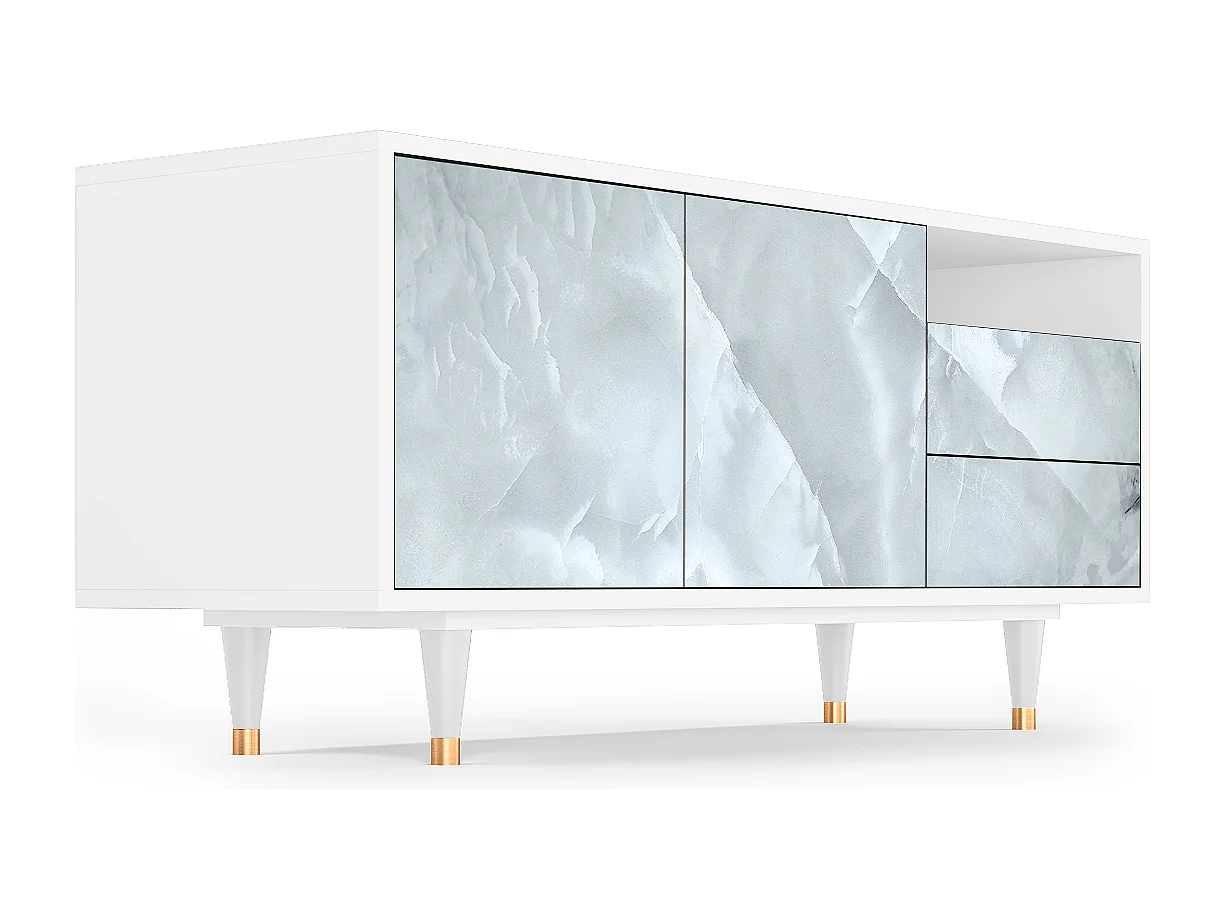 TV-Möbel - 125х56х41 cm - T7 - The Onyx, Weiß