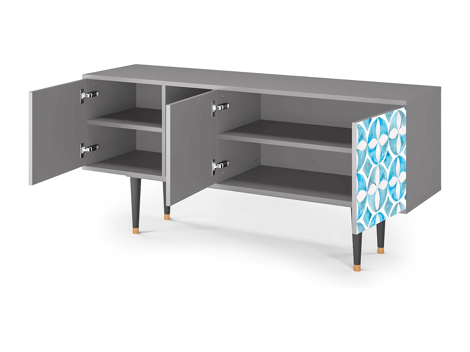 TV-Möbel - 150х69х41 cm - T5 - Porto Mood, Grau