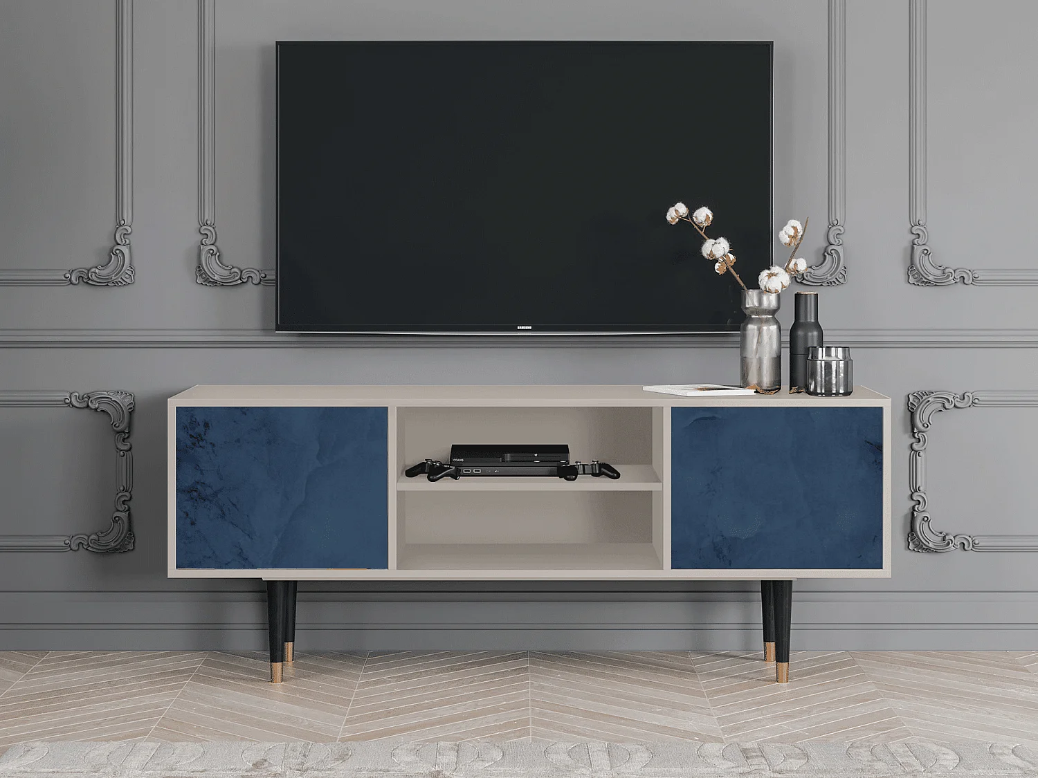 TV-Möbel - 170х69х48 cm - T2 - Endless Galaxi, Sand