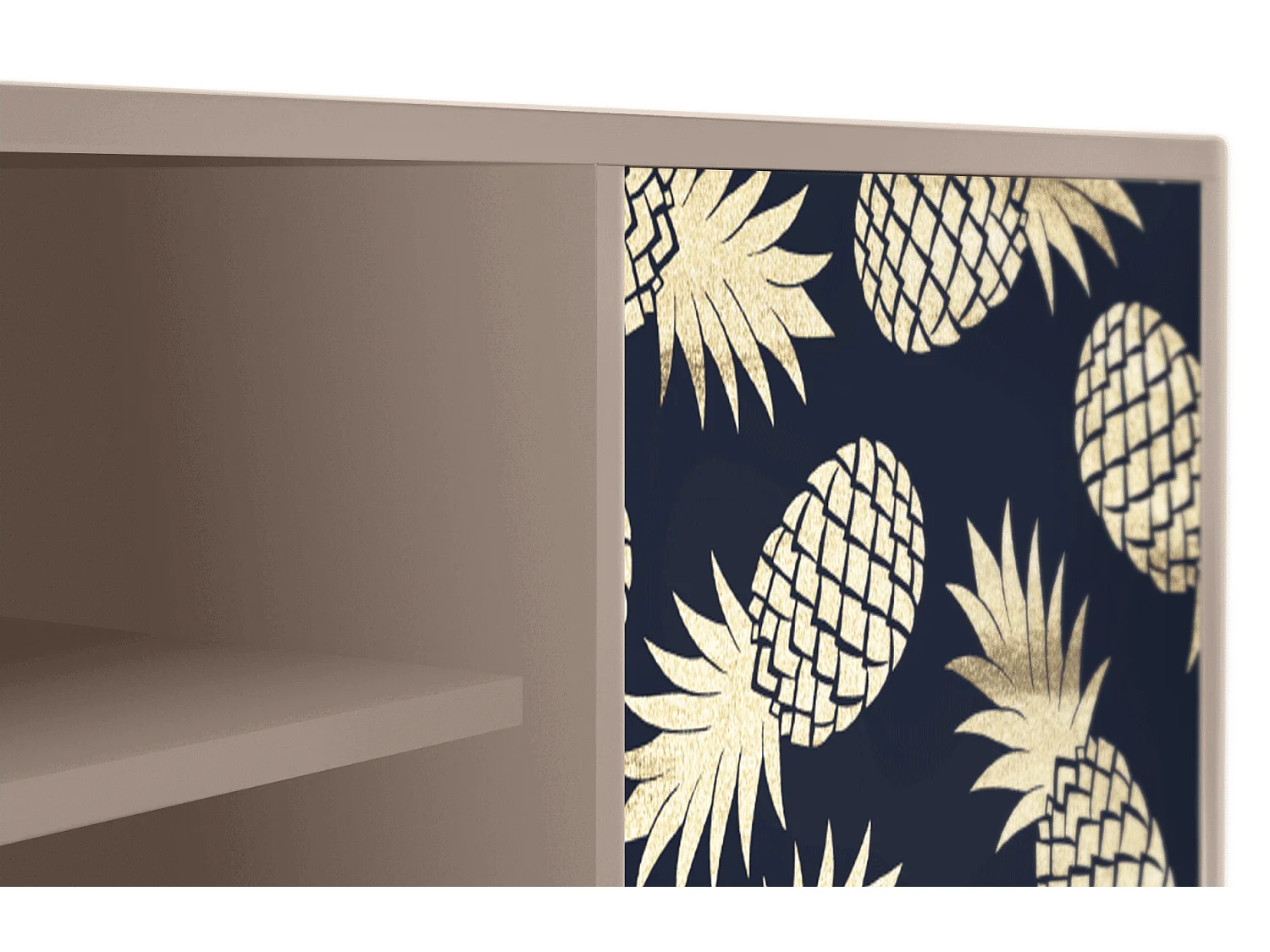 Mobile TV - 170х69х48 cm - T2 - Sunny Pineaple, Latte