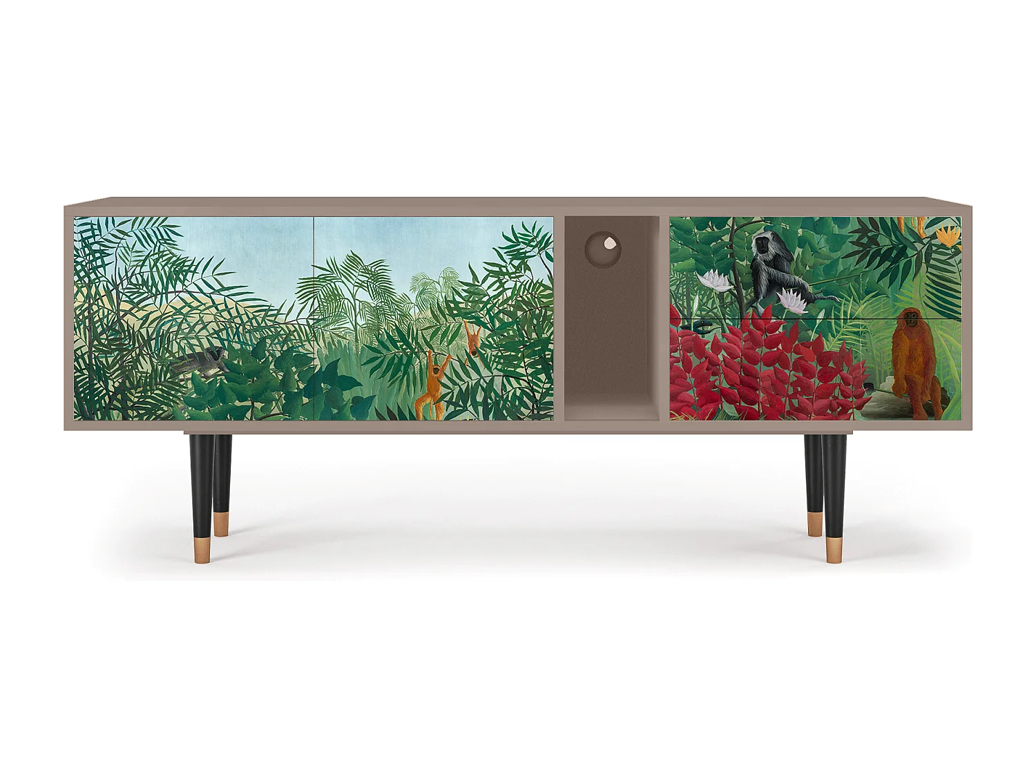 Mobile TV - 170х69х48 cm - T1 - Jungles in Paris, Latte