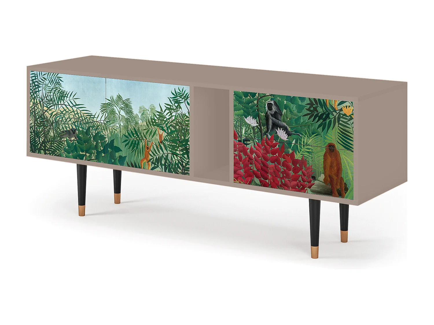 Mobile TV - 170х69х48 cm - T1 - Jungles in Paris, Latte