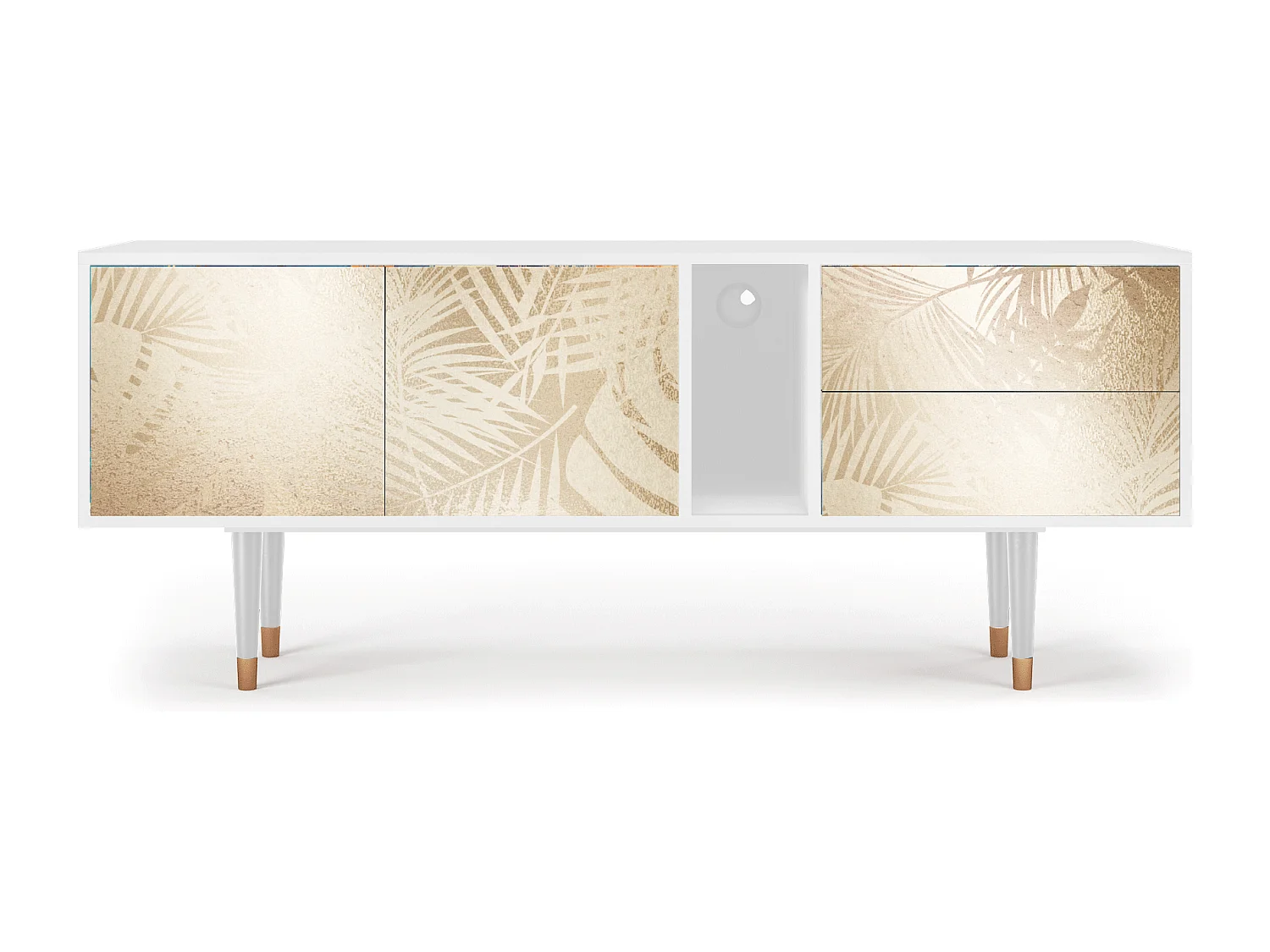 Meuble TV - 170х69х48 cm - T1 - Plant of the Dessert, Blanc