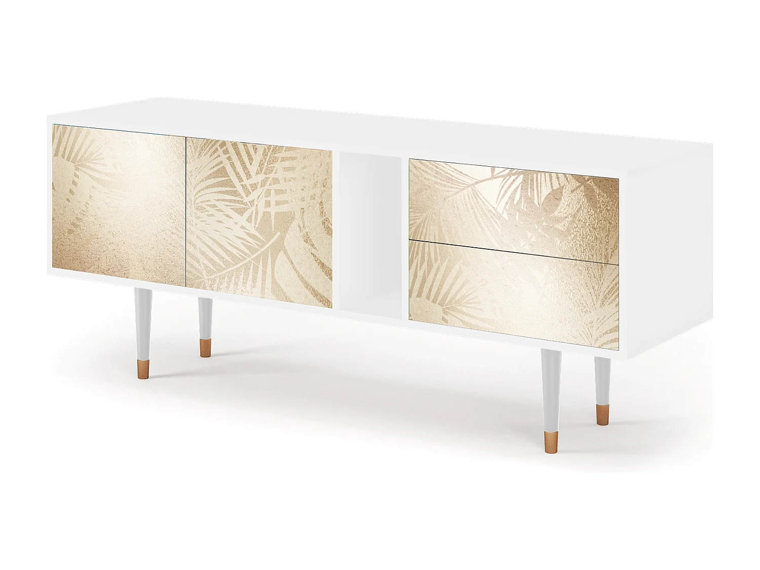 Meuble TV - 170х69х48 cm - T1 - Plant of the Dessert, Blanc