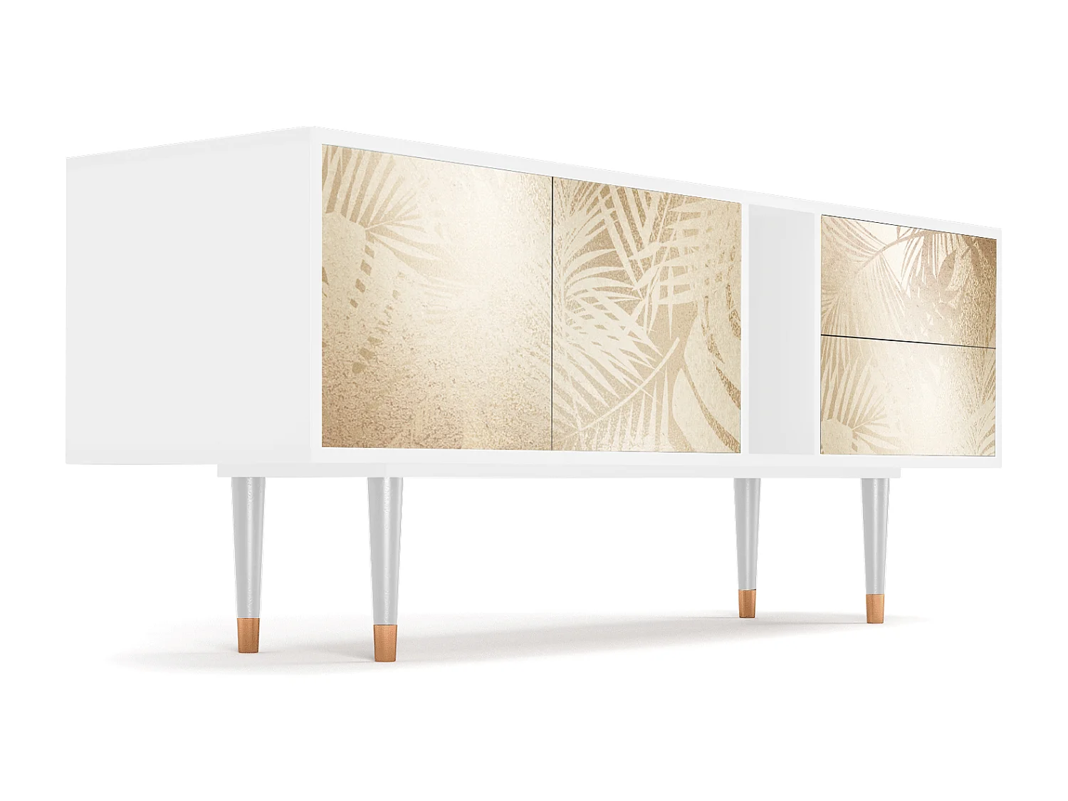 Meuble TV - 170х69х48 cm - T1 - Plant of the Dessert, Blanc