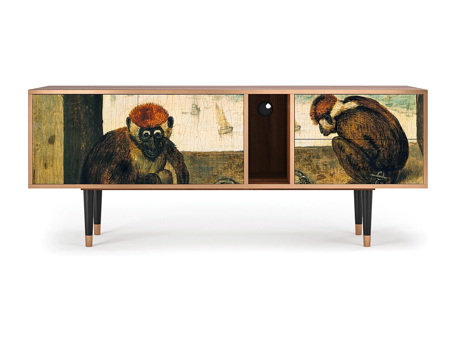 Meuble TV - 170х69х48 cm - T1 - Two Monkeys, Noyer
