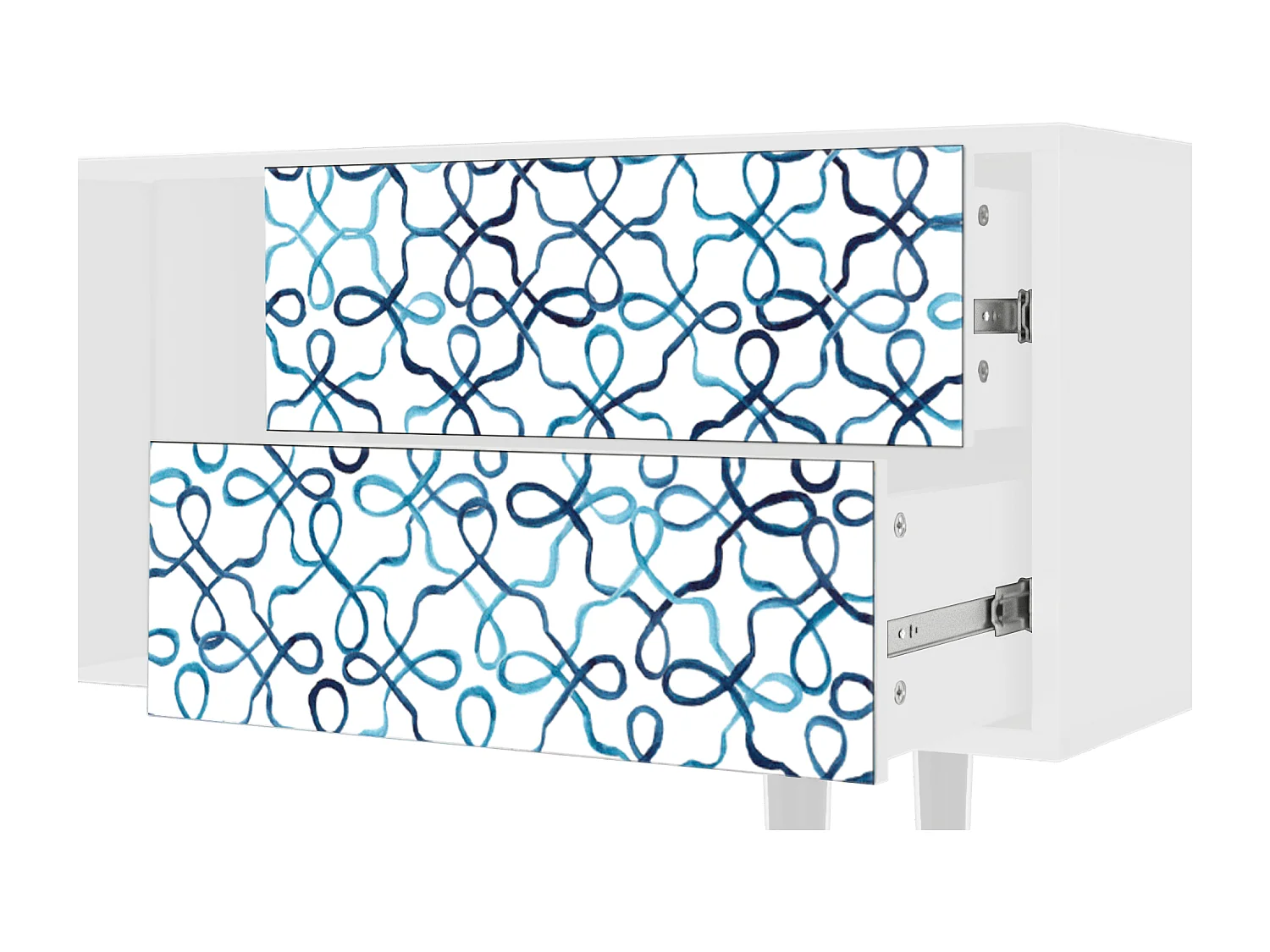 Mobile TV - 170х69х48 cm - T1 - Marine Strings, Bianco