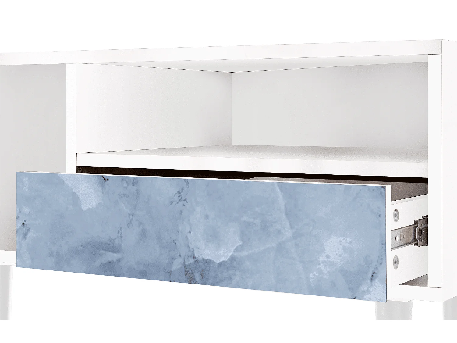 TV-meubel - 115х59х48 cm - T3 - Feather Ice, Wit