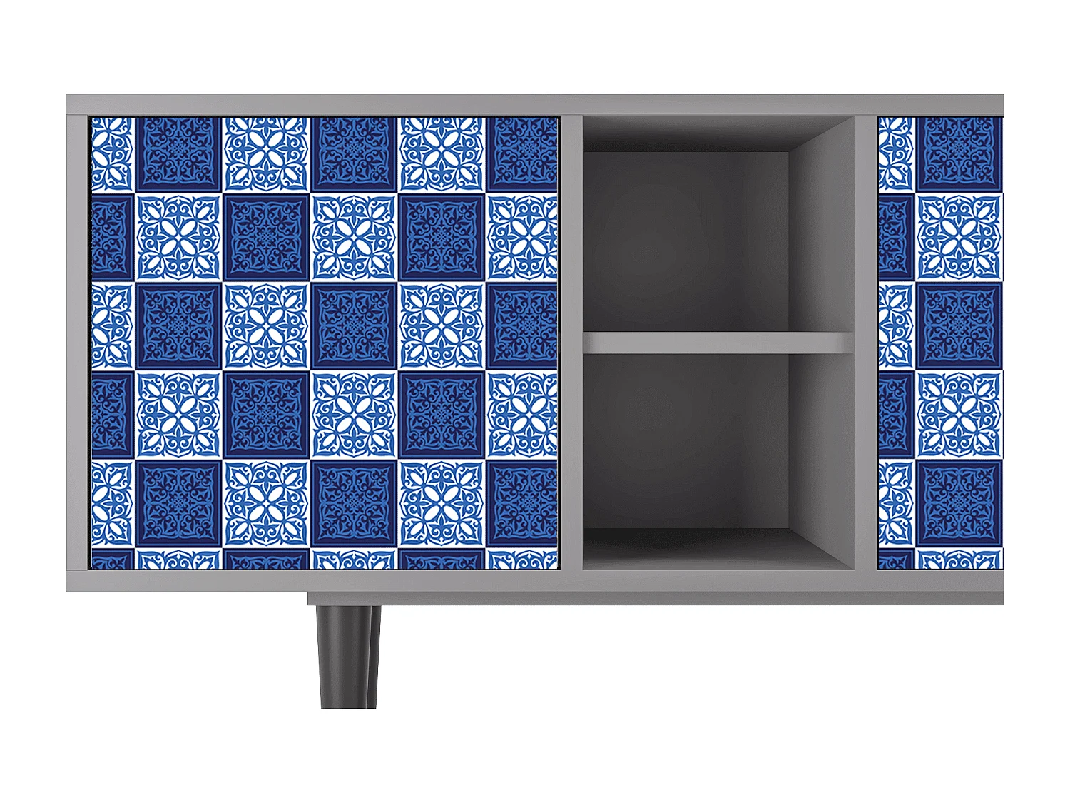 TV-Möbel - 150х69х41 cm - T5 - Light Path, Grau