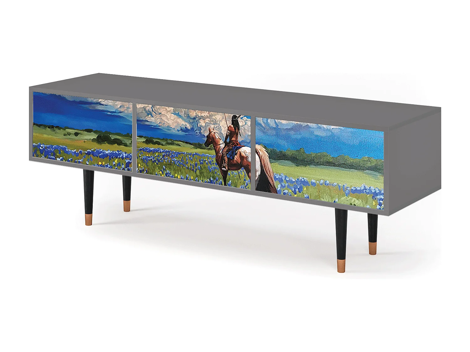 Meuble TV - 170х59х48 cm - T4 - Thunderheads by Dean, Gris