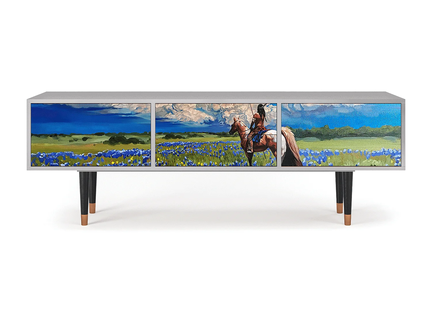 Meuble TV - 170х59х48 cm - T4 - Thunderheads by Dean, Gris