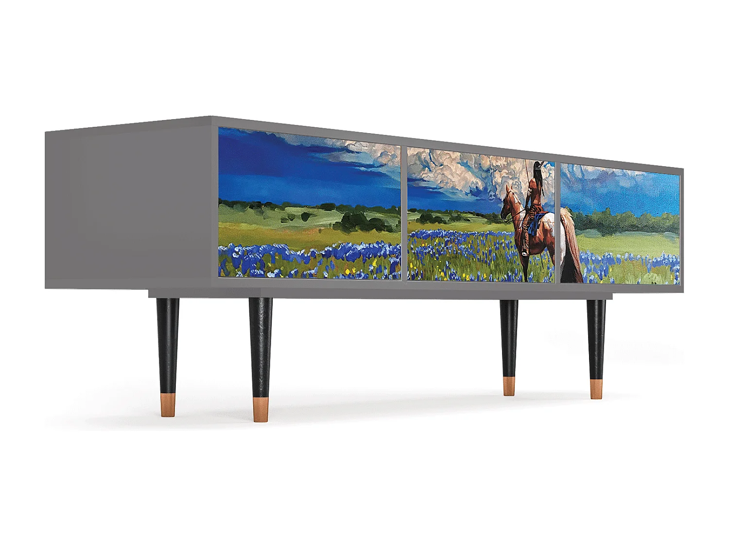 Meuble TV - 170х59х48 cm - T4 - Thunderheads by Dean, Gris