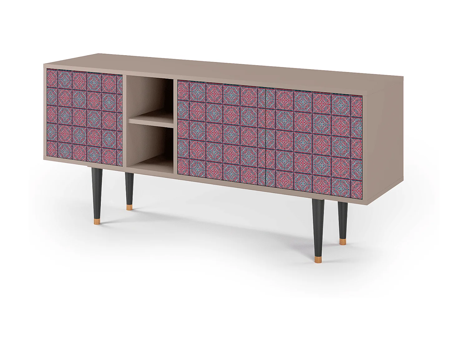 Szafka RTV - 150х69х41 cm - T5 - Riviera Mosaic, Latte