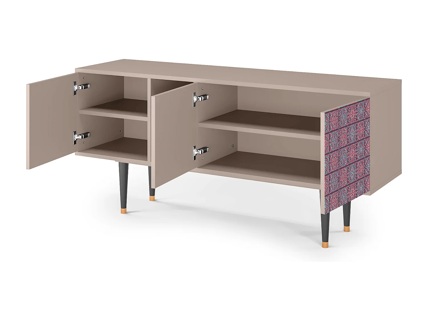 Szafka RTV - 150х69х41 cm - T5 - Riviera Mosaic, Latte