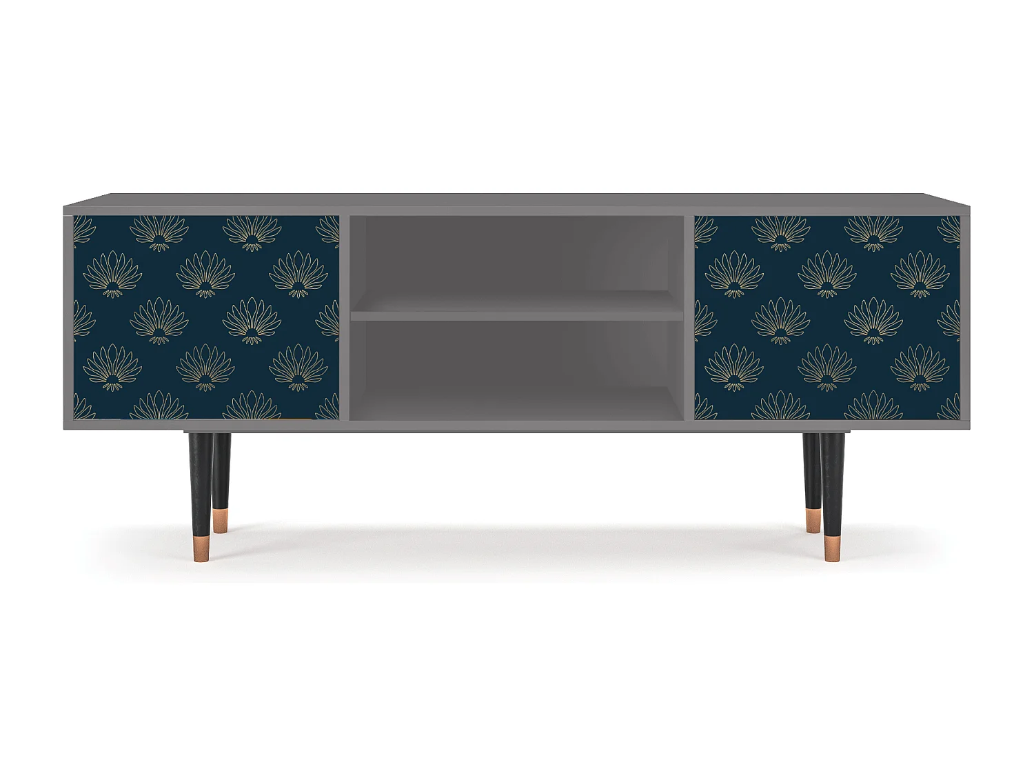 Meuble TV - 170х69х48 cm - T2 - Blue Lotus, Gris