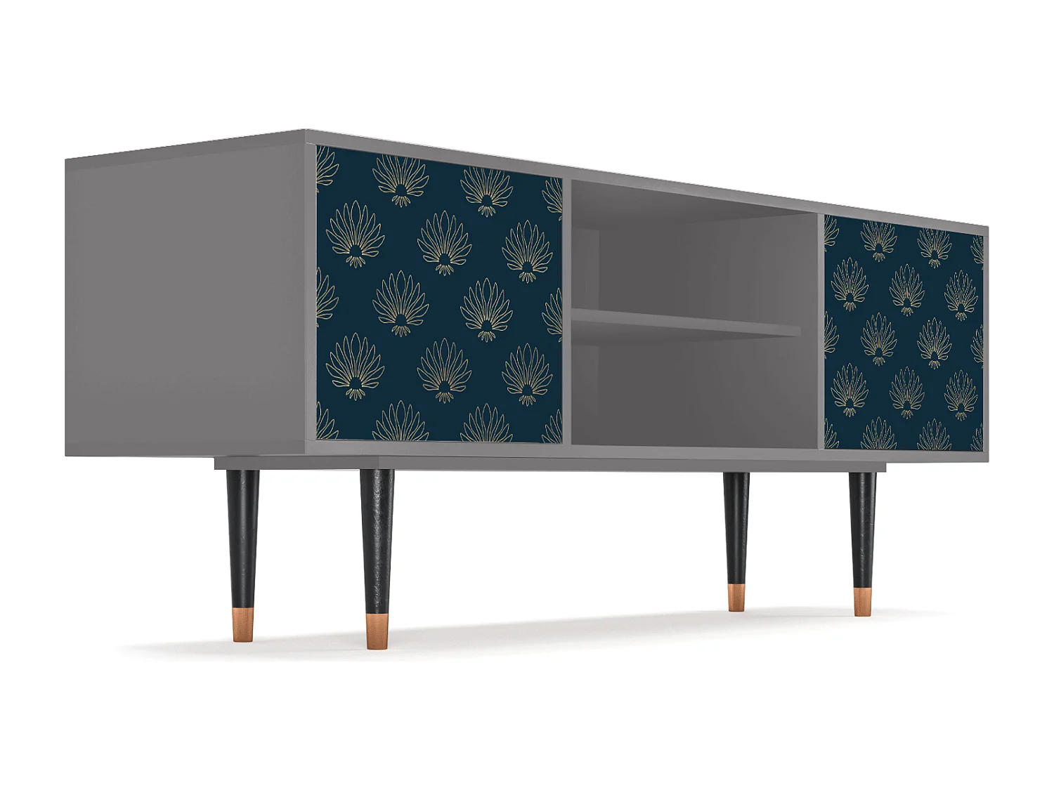 Meuble TV - 170х69х48 cm - T2 - Blue Lotus, Gris