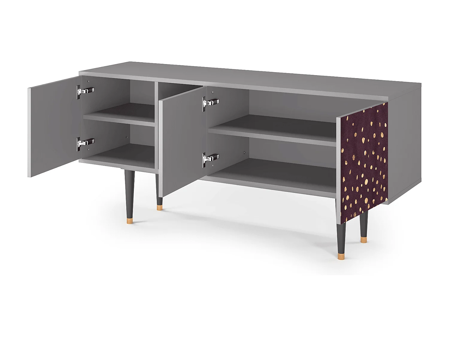 TV-meubel - 150х69х41 cm - T5 - Glowworms, Grijs