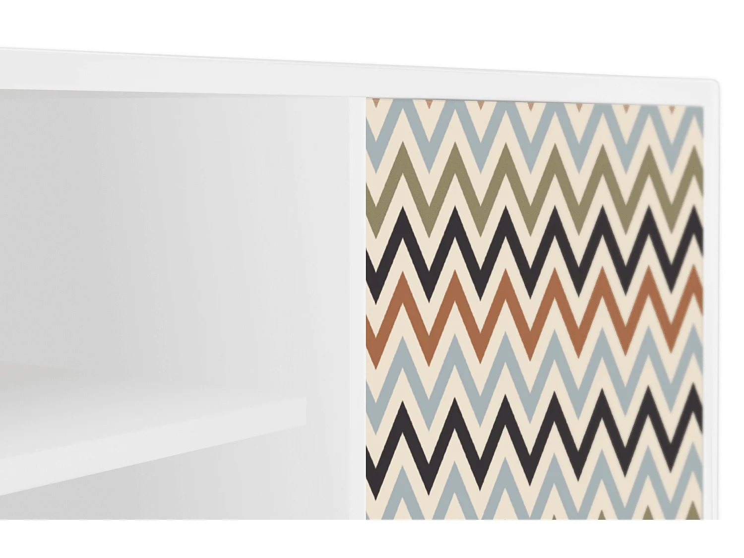 Meuble TV - 170х69х48 cm - T2 - Bright Ripple, Blanc