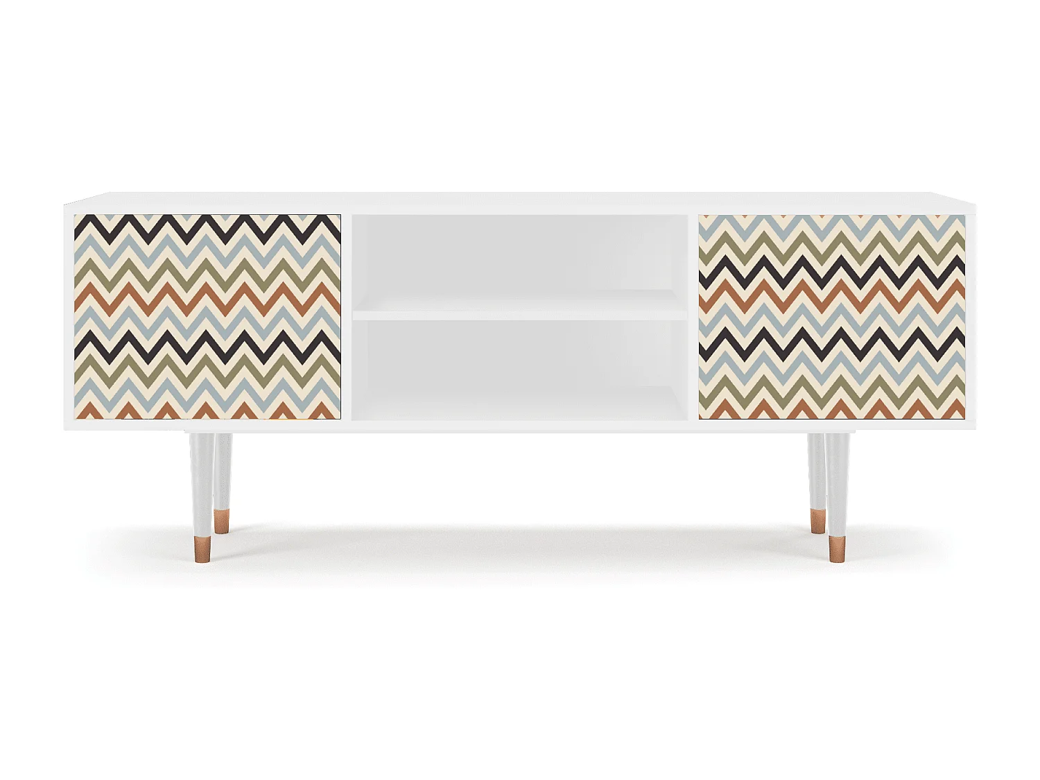 TV-meubel - 170х69х48 cm - T2 - Bright Ripple, Wit