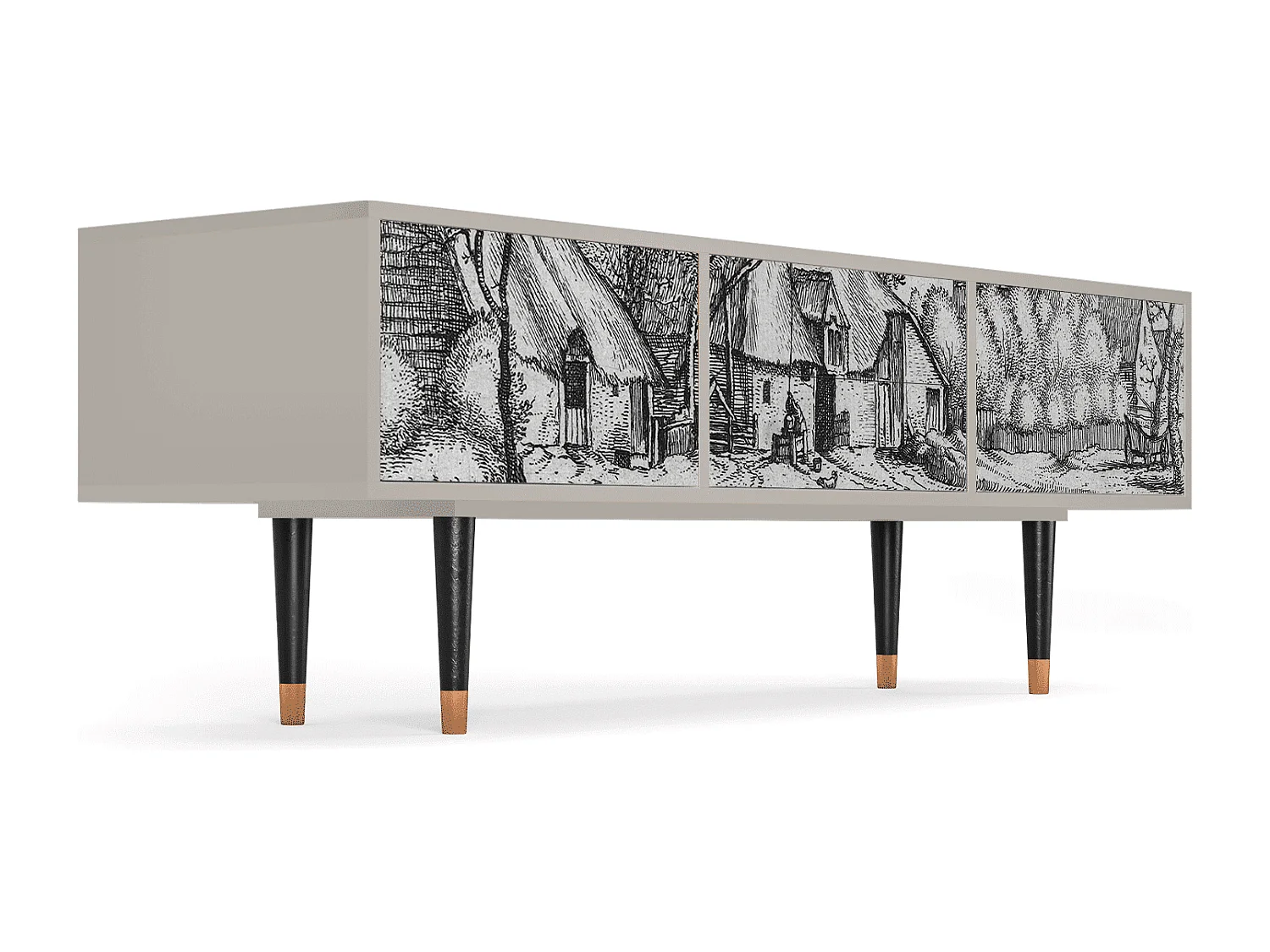 Mueble de TV - 170х59х48 cm - T4 - Farms in a Village, Arena