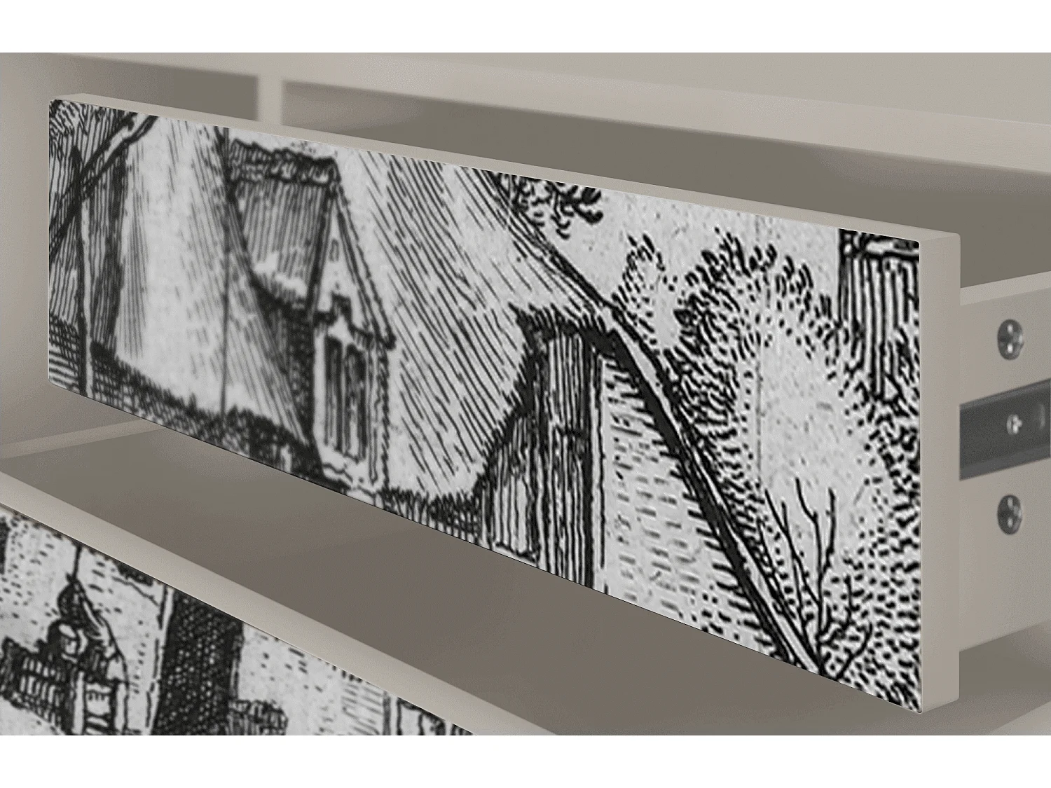 Mueble de TV - 170х59х48 cm - T4 - Farms in a Village, Arena