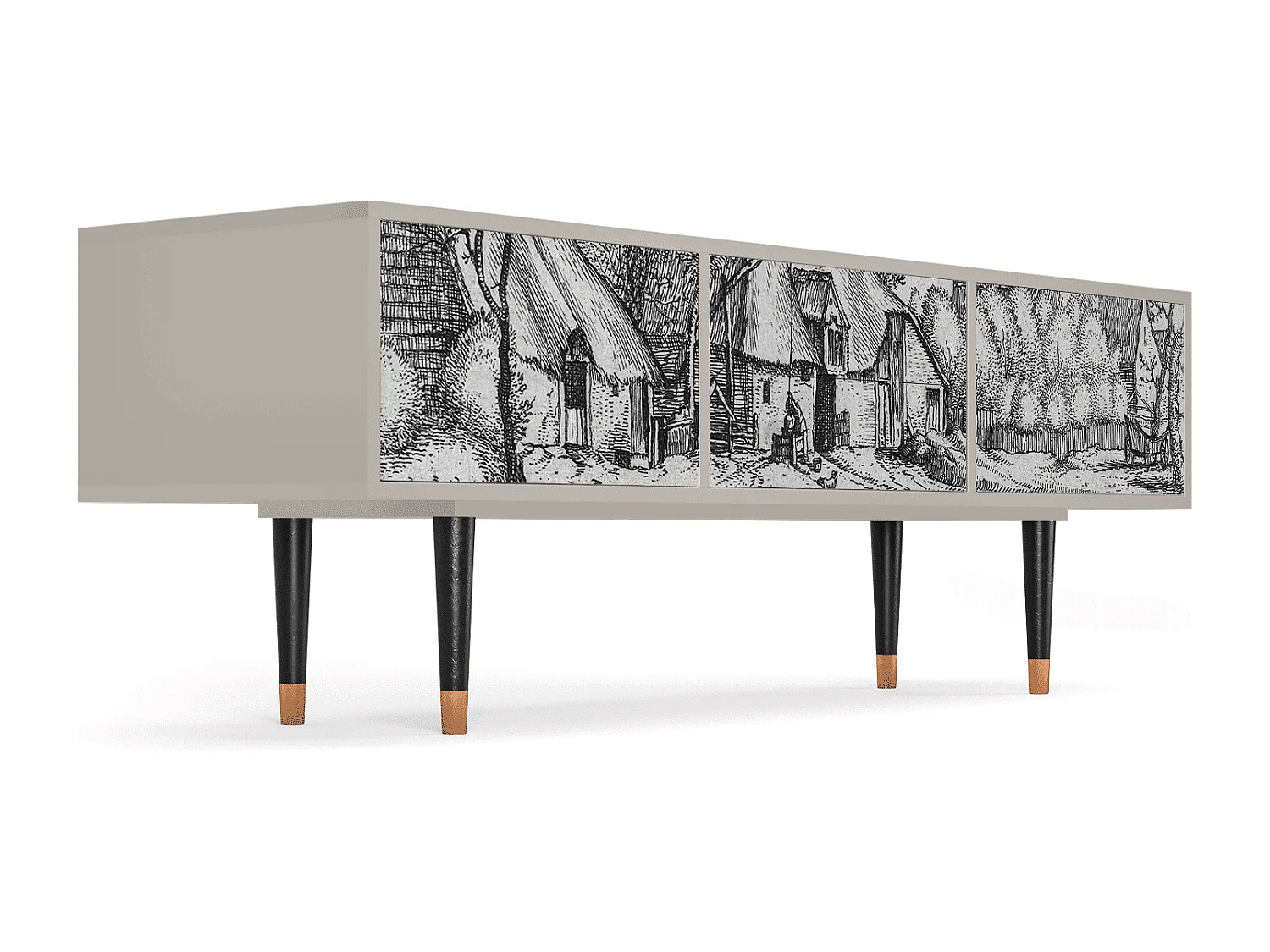 Meuble TV - 170х59х48 cm - T4 - Farms in a Village, Sable