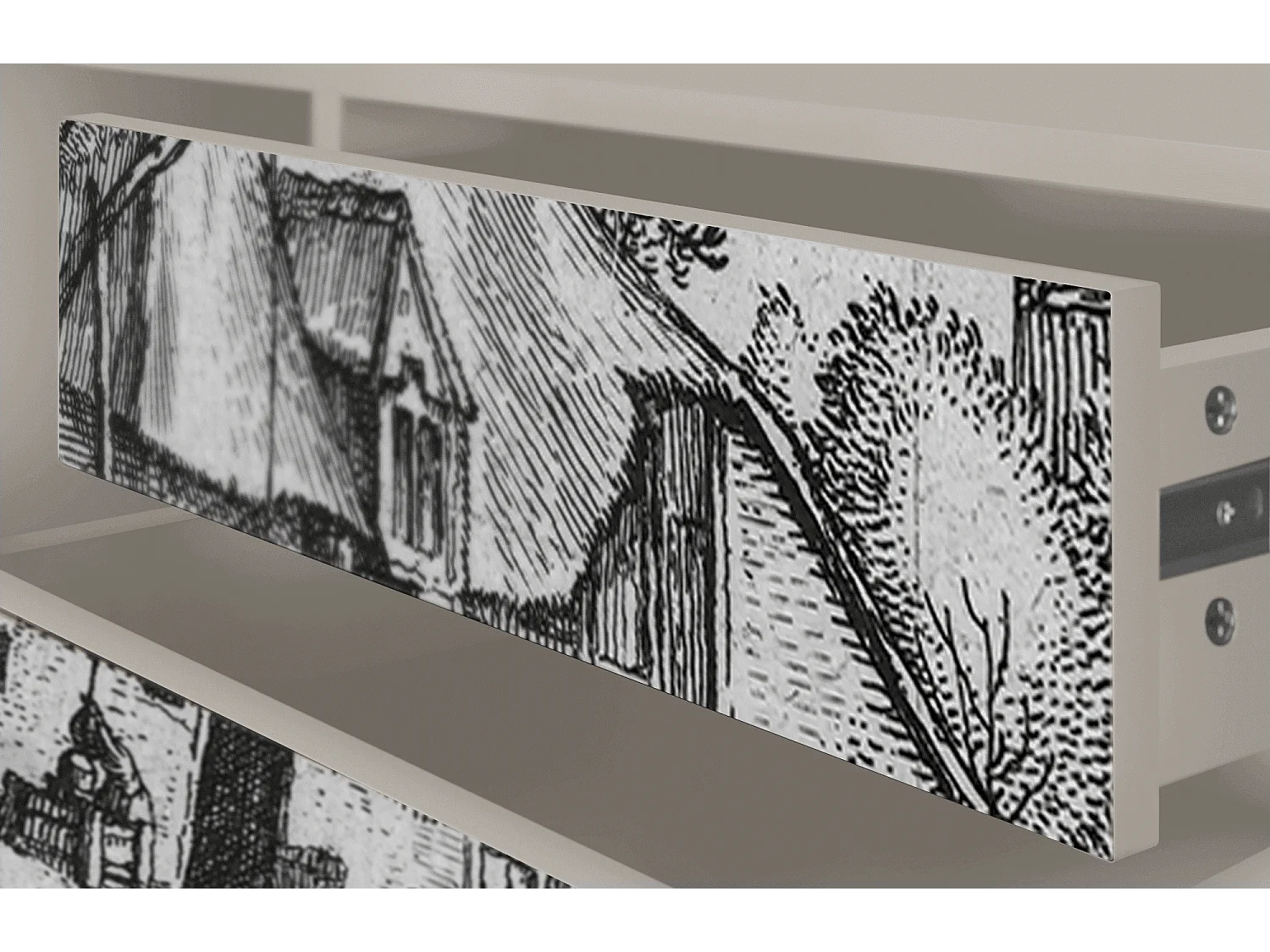 Meuble TV - 170х59х48 cm - T4 - Farms in a Village, Sable