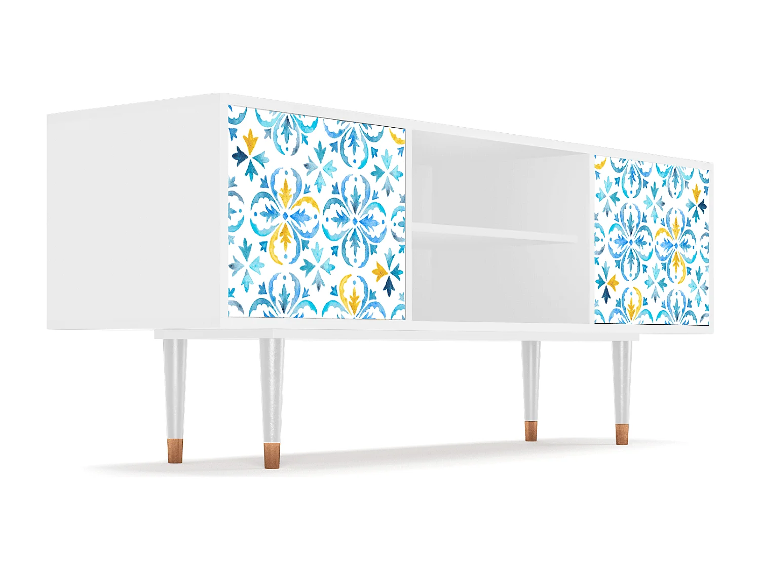 Mueble de TV - 170х69х48 cm - T2 - Lisbon Flover, Blanco