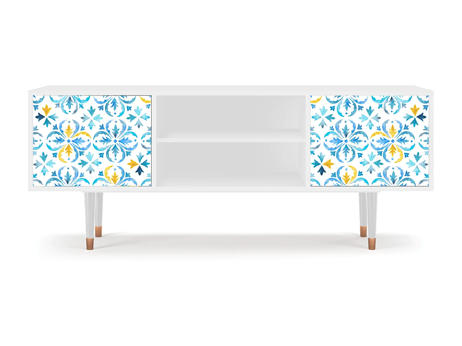 Szafka RTV - 170х69х48 cm - T2 - Lisbon Flover, Biały