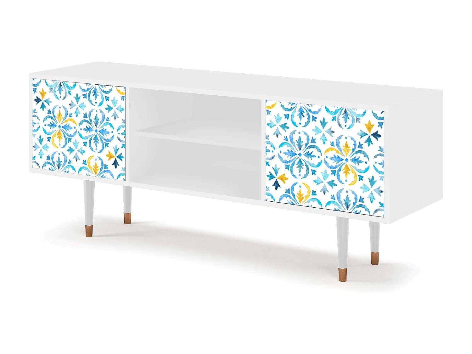 Szafka RTV - 170х69х48 cm - T2 - Lisbon Flover, Biały