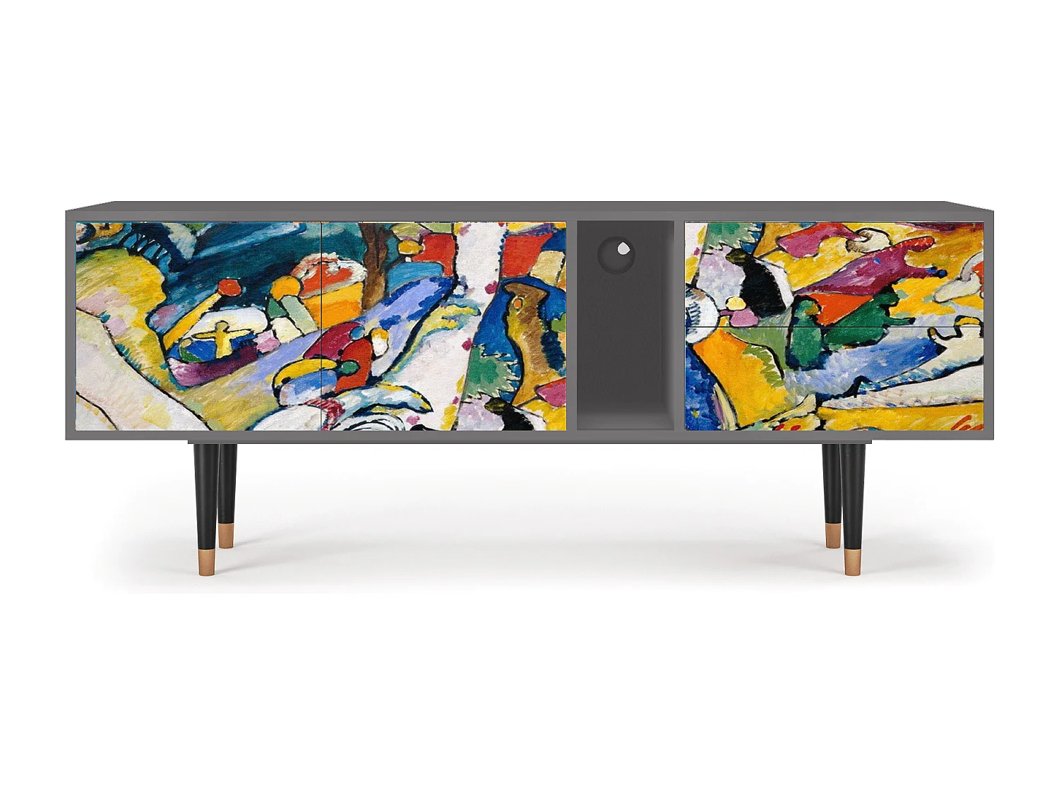 Meuble TV - 170х69х48 cm - T1 - Improvisation 26  , Gris