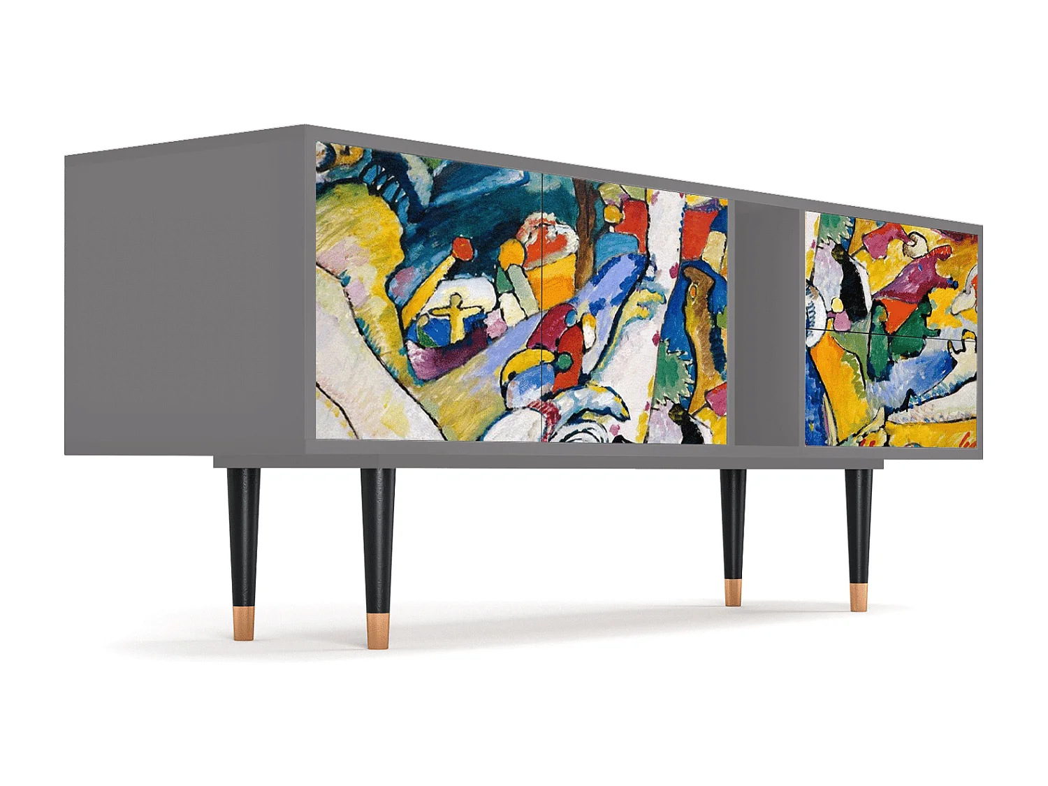 Meuble TV - 170х69х48 cm - T1 - Improvisation 26  , Gris